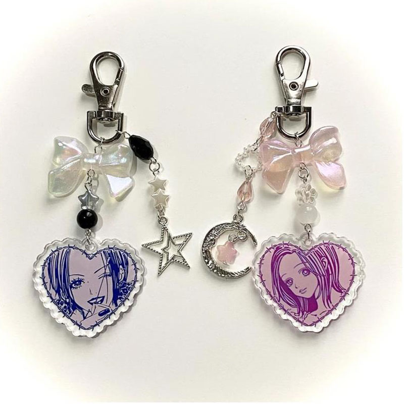 Nana Anime Merchandise - Handmade Nana and Hachi matching keychains