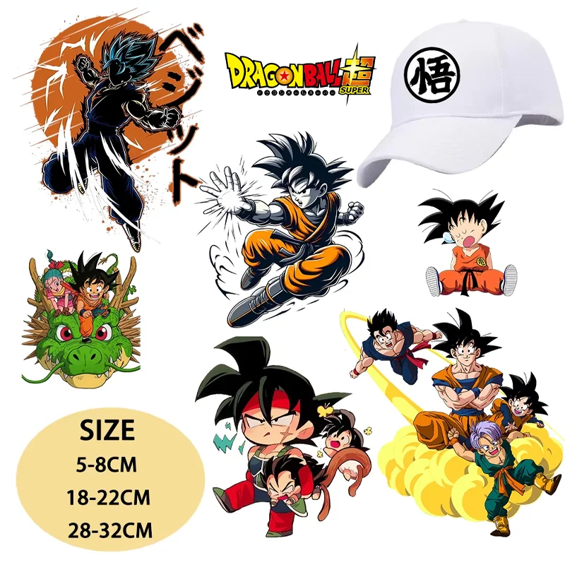 Anime Merchandise For Women - Dragons Ball Heat Transfer Stickers T-Shirt
