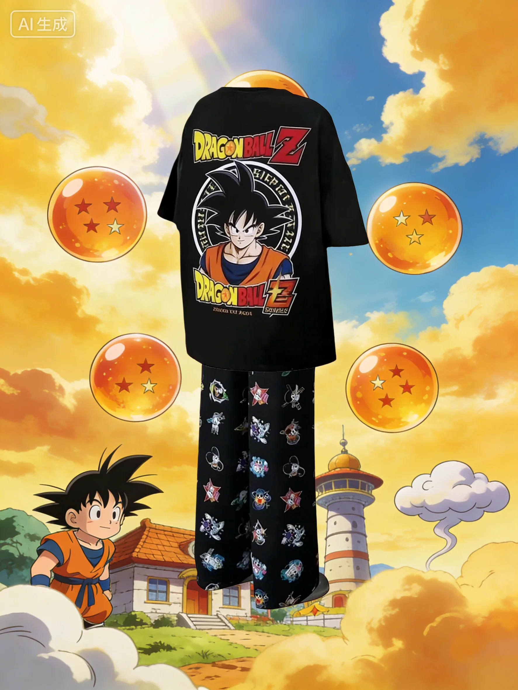 Anime Merchandise For Women - Dragon Ball Z Goku Graphic Pajama