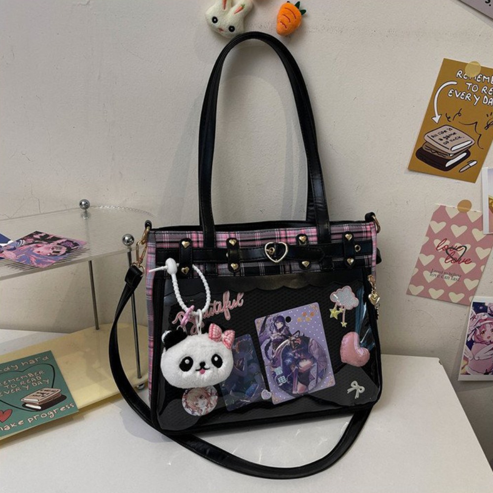 Anime Merchandise Women - Y2K Cartoon Anime Itabag Lattice Large