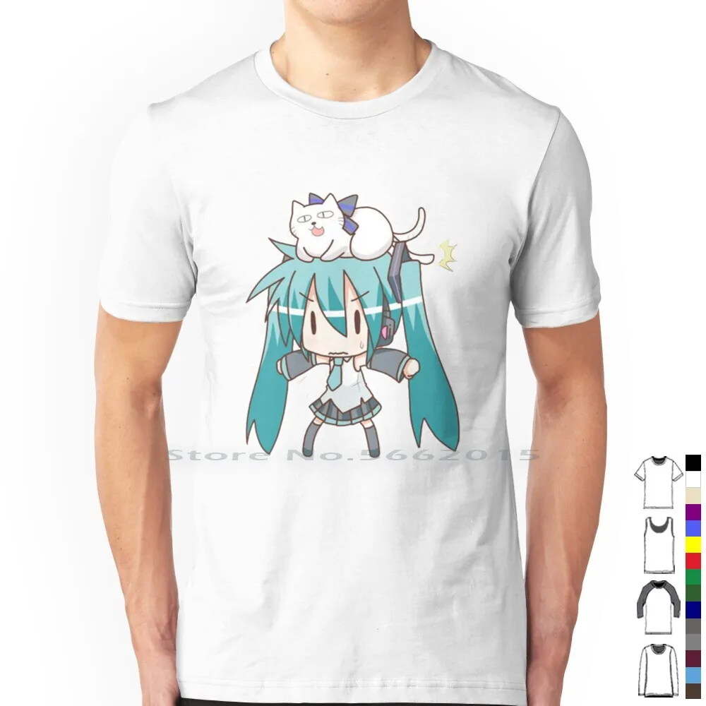 Anime Girl Merchandise - Miku T Shirt 100% Cotton Kawaii