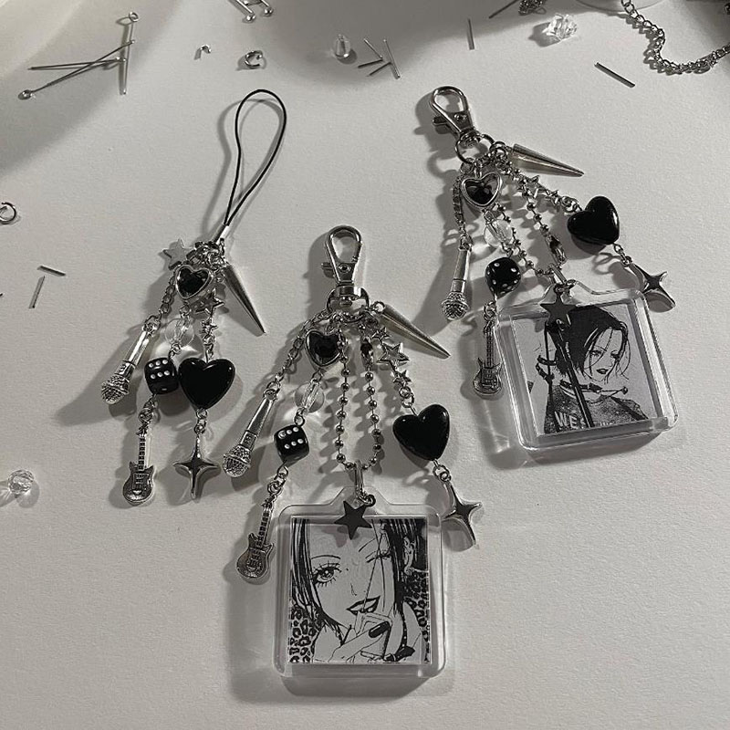 Nana Anime Merchandise - nana keychains beaded phone charm y2k