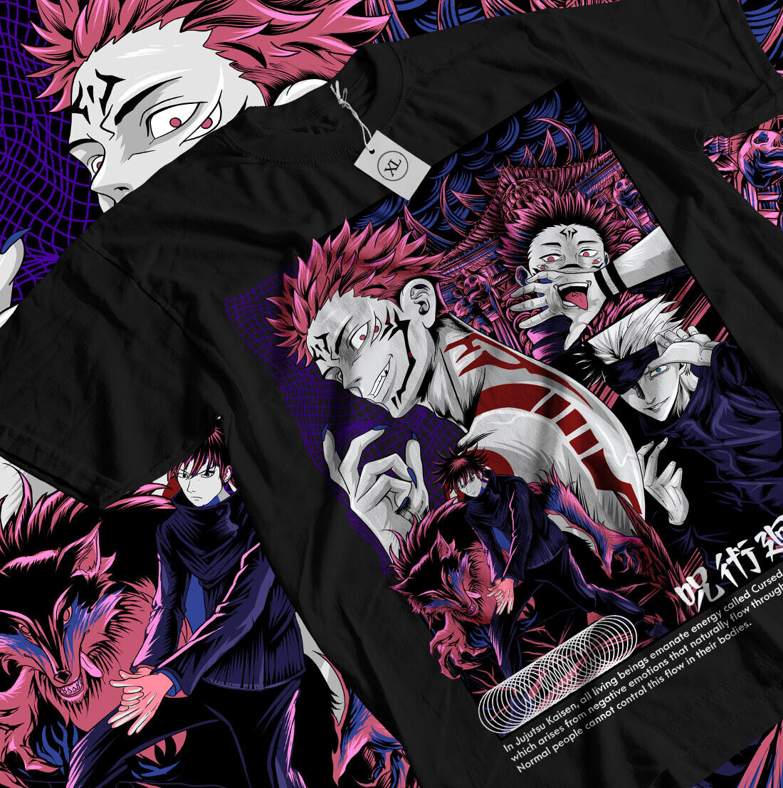 Ryomen Sukuna T-Shirt Jujustu  - Jjk Anime Merchandise recension och pris