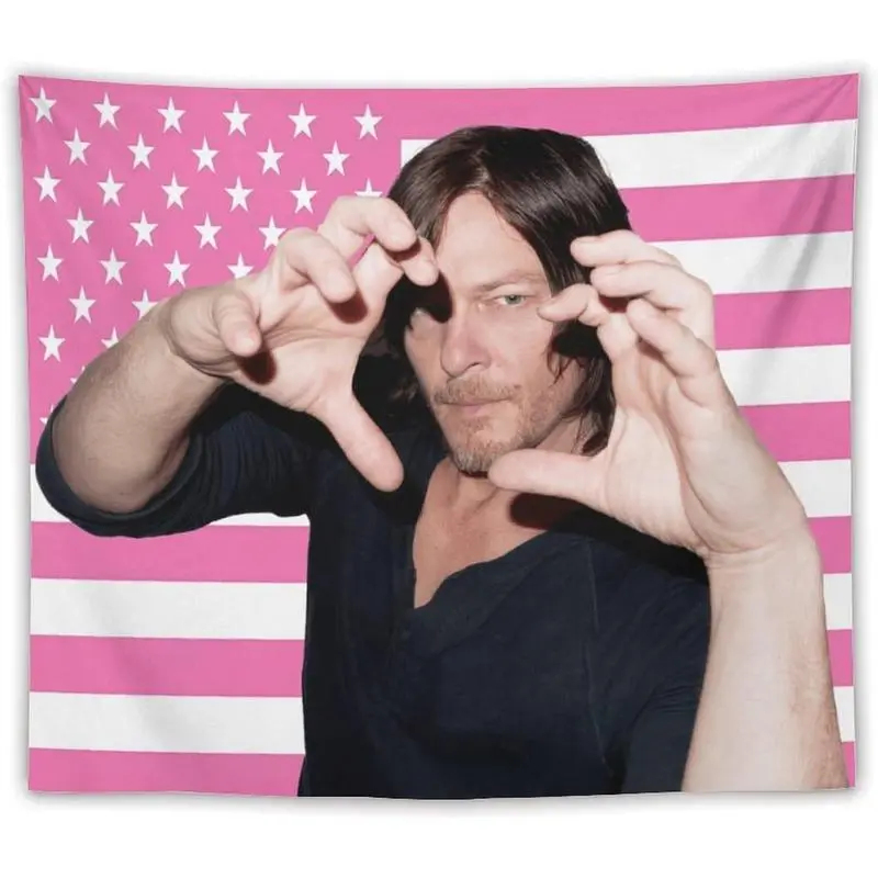 VIKAMA Daryl Dixon USA Flag Ta - Wall Scroll Tapestry recension och pris