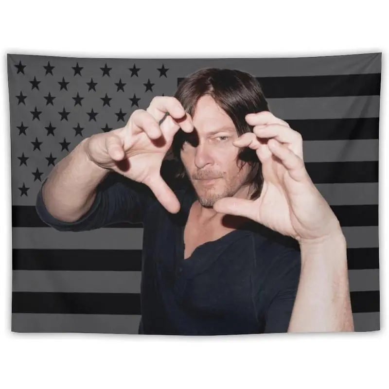 VIKAMA Daryl Dixon USA Flag Ta - Wall Scroll Tapestry recension och pris