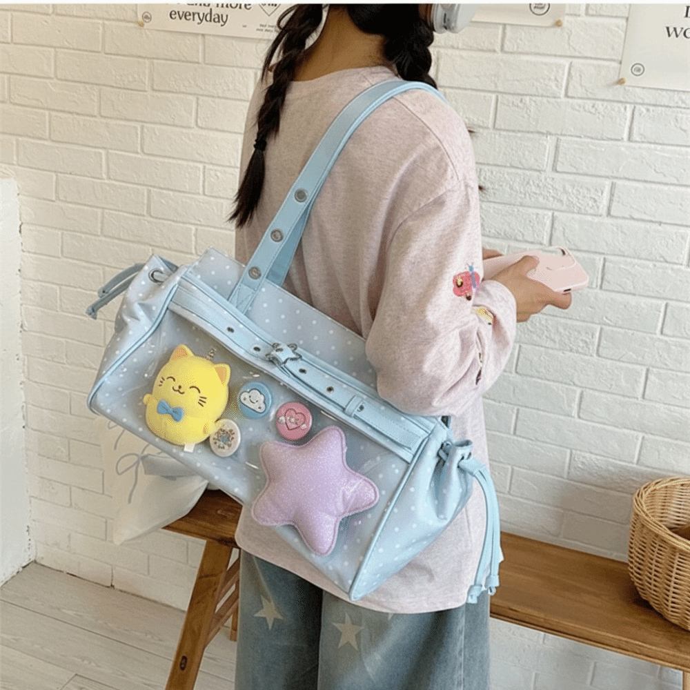 Harajuku Polka Dot Itabag Y2K  - Anime Merchandise Women recension och pris