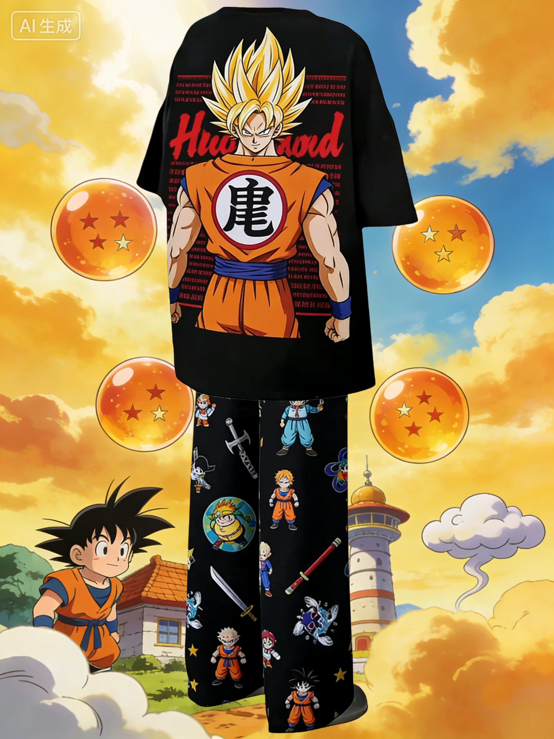 Dragon Ball Z Goku Graphic Paj - Anime Merchandise For Women recension och pris