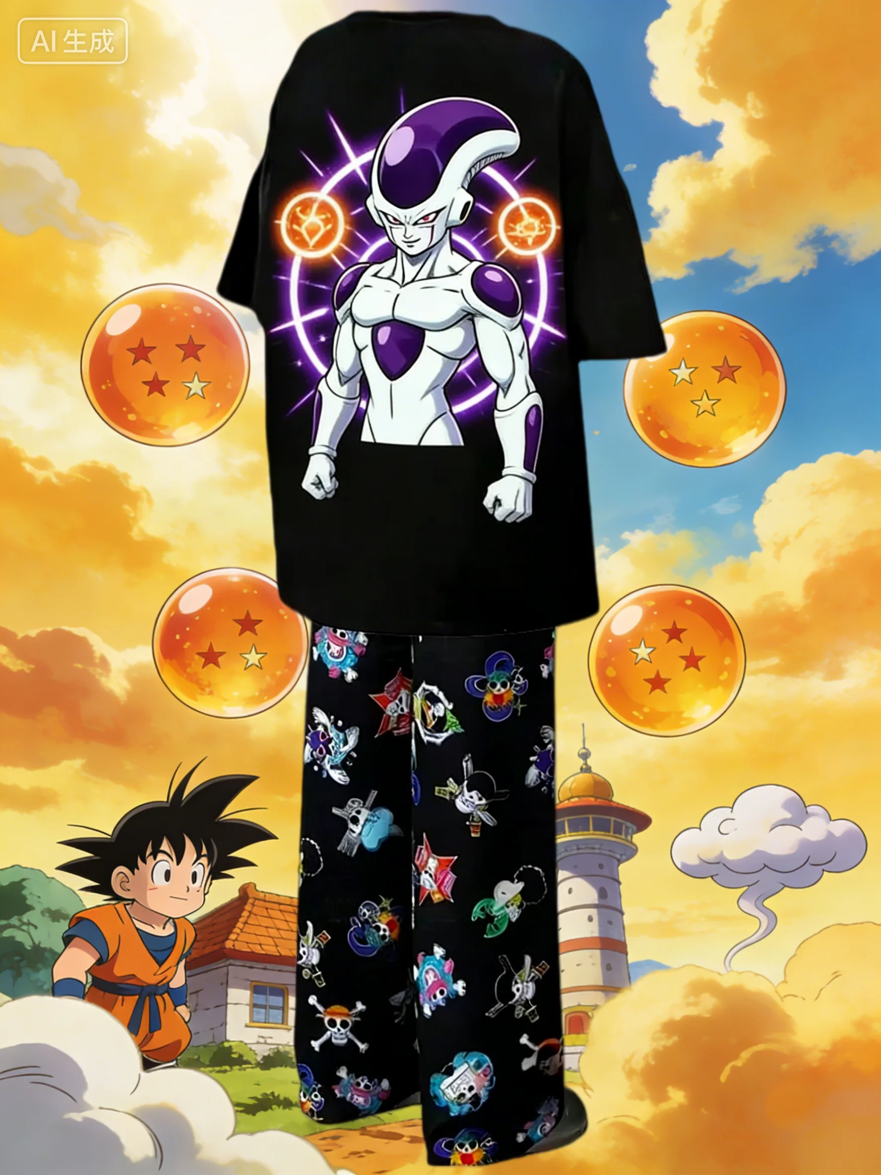 Dragon Ball Z Goku Graphic Paj - Anime Merchandise For Women recension och pris