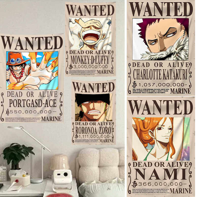 One Piece Manga Tapestry Wante - Wall Scroll Tapestry recension och pris