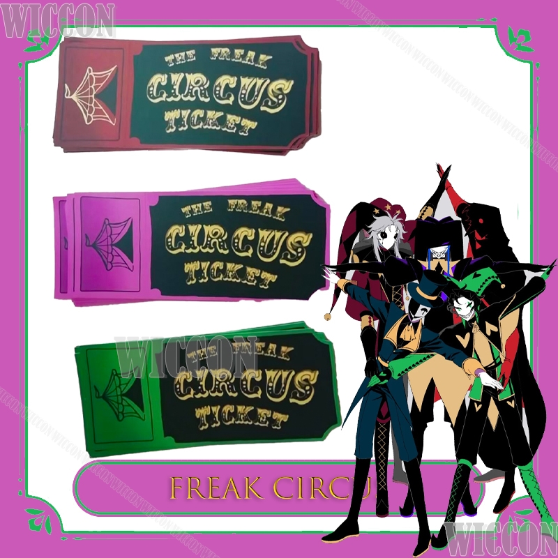 Freak Circus Ticket Card Red G - Anime Merchandise Women recension och pris