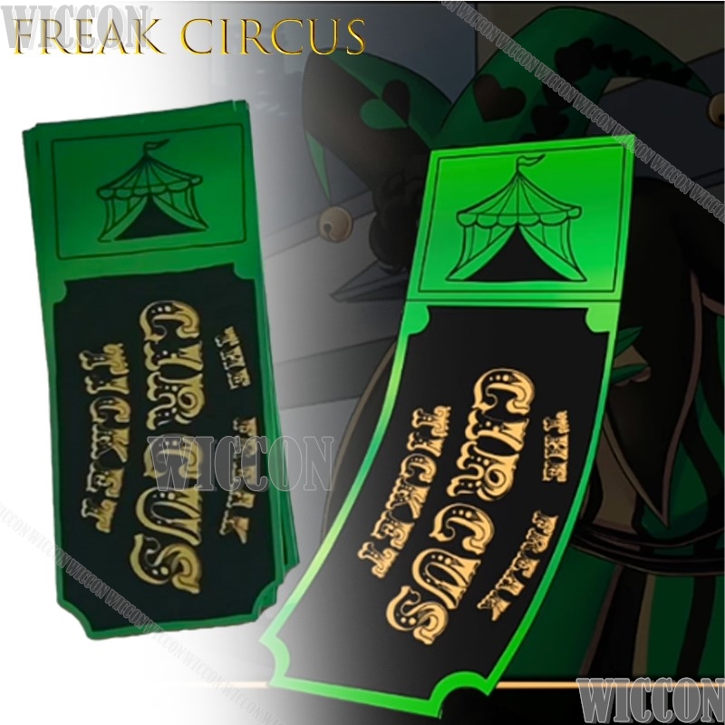 Freak Circus Ticket Card Red G - Anime Merchandise Women recension och pris