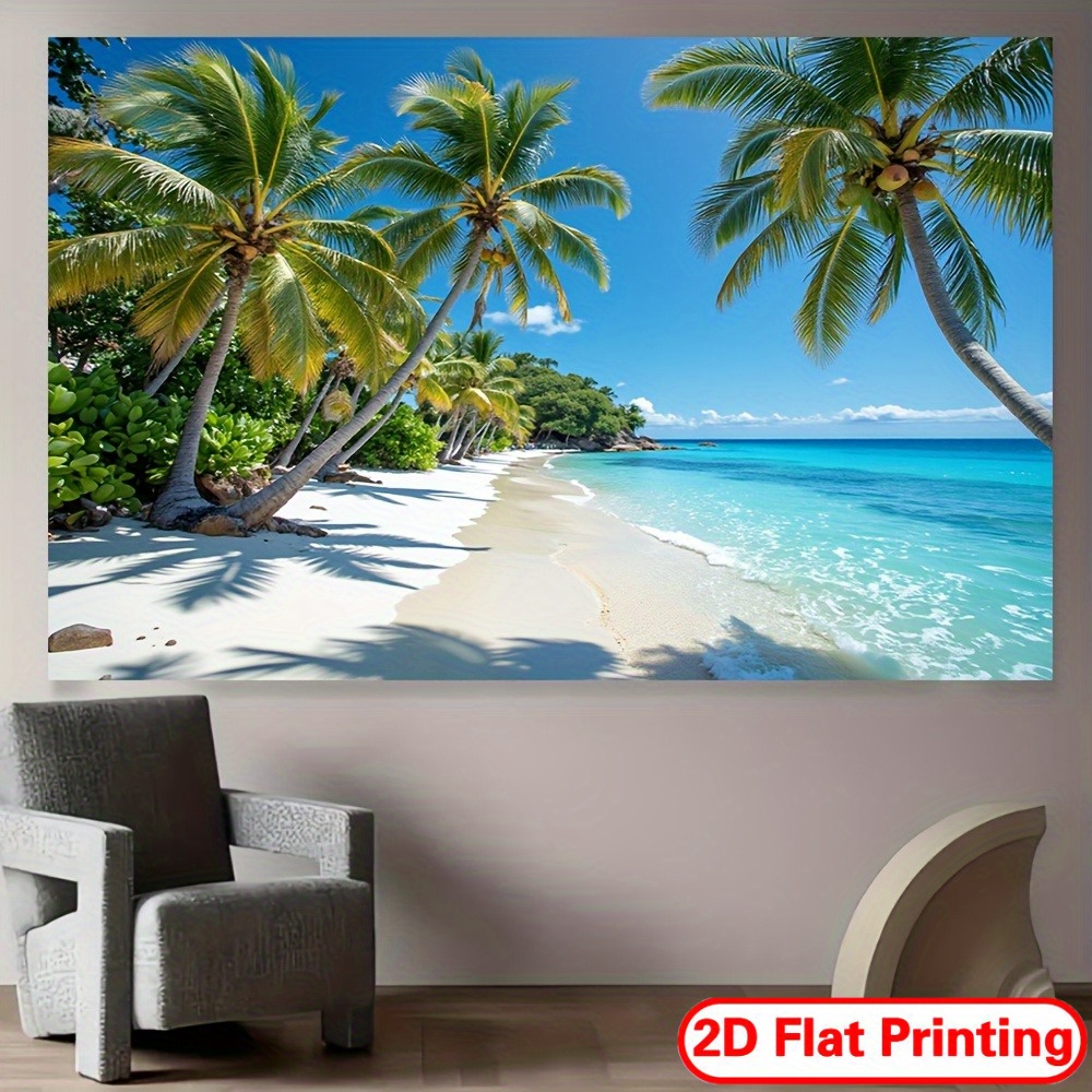 Tropical Beach Tapestry Wall H - Wall Scroll Tapestry recension och pris