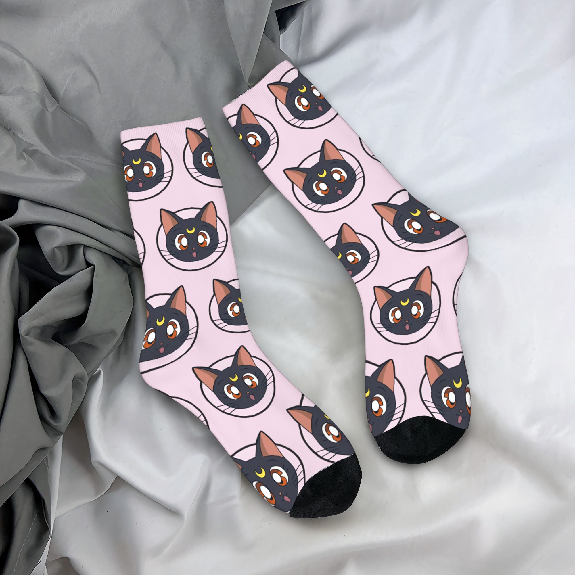 Trendy Unisex Crew Socks Sailo - Anime Girl Merchandise recension och pris