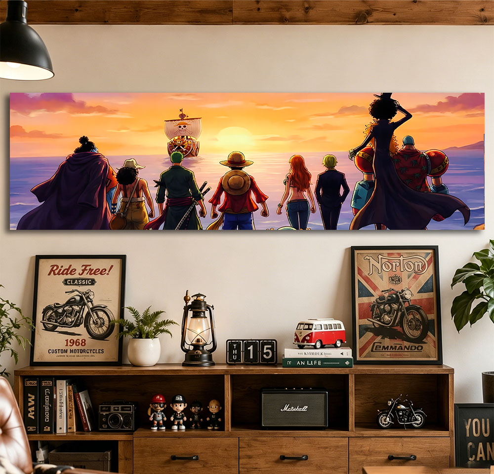 One Piece Straw Hat Crew Q  Ta - Wall Scroll Tapestry recension och pris