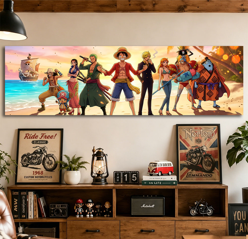 One Piece Straw Hat Crew Q  Ta - Wall Scroll Tapestry recension och pris