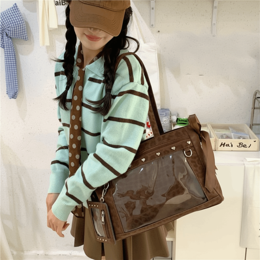 Harajuku Bow Rivet Itabag Y2K  - Anime Merchandise Women recension och pris