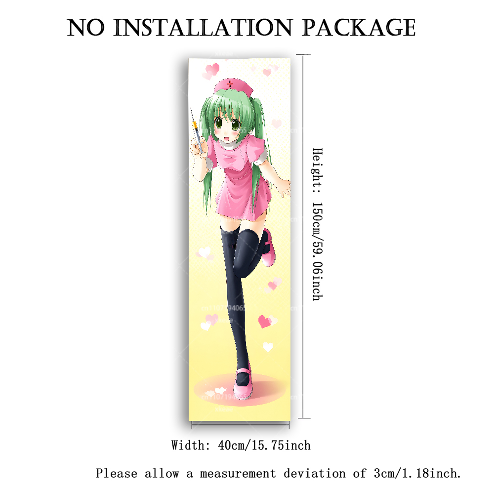 Green Twin Tails Nurse Anime G - Wall Scroll Tapestry recension och pris